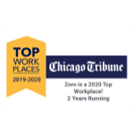 芝加哥论坛报的最佳工作场所标志